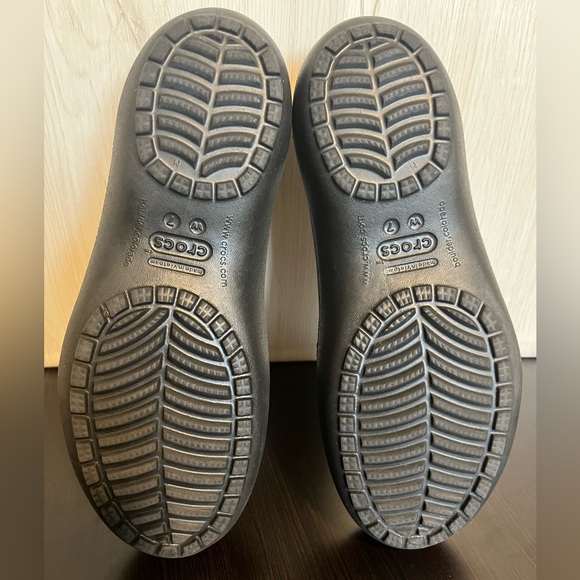 Crocs Kadee Black Slip On Ballet Flats Women’s 7 Comfort Minimalist Office Basic - Picture 9 of 9